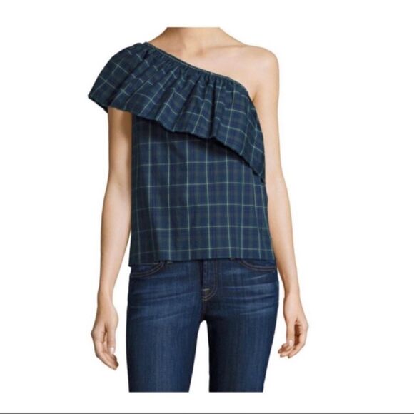 Bailey 44 Cotton  Plaid Top - Picture 1 of 8